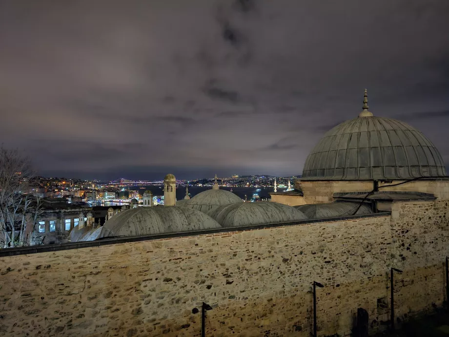 Τζαμί Σουλεϊμάν, θέα της Κωνσταντινούπολης