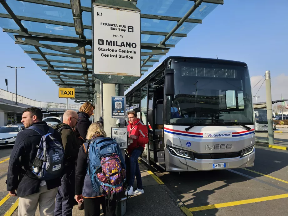 Κατεύθυνση λεωφορείου Milano Centrale