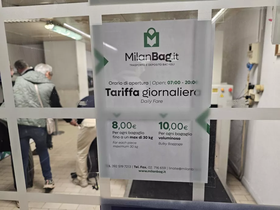 Τιμές αποθήκευσης αποσκευών, 2026