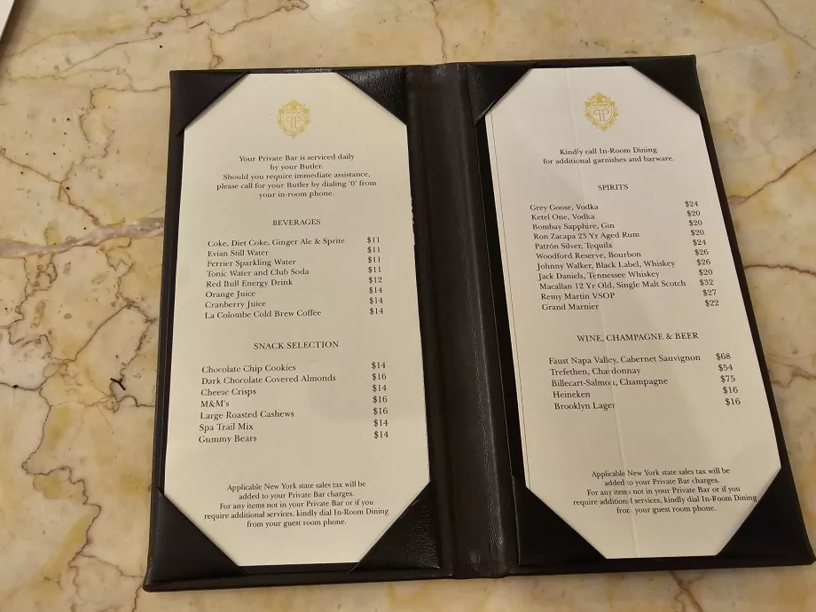 Τιμές μίνι μπαρ