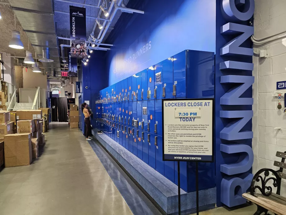 Κέντρο NYRR, αποθήκευση αποσκευών για τους δρομείς