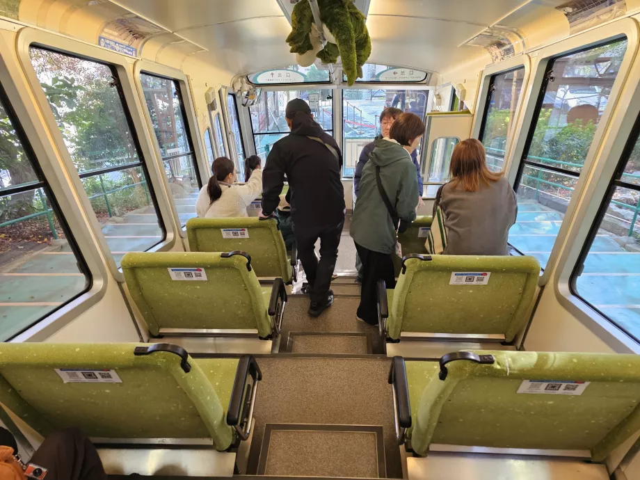 Εσωτερικό του τελεφερίκ Μάγια