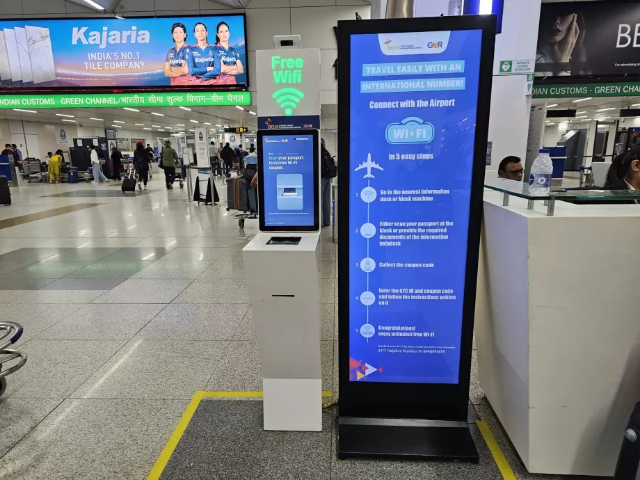 Περίπτερο για τον κωδικό πρόσβασης wi-fi