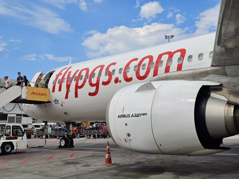 Αποβίβαση, Pegasus Airlines, Αεροδρόμιο SAW