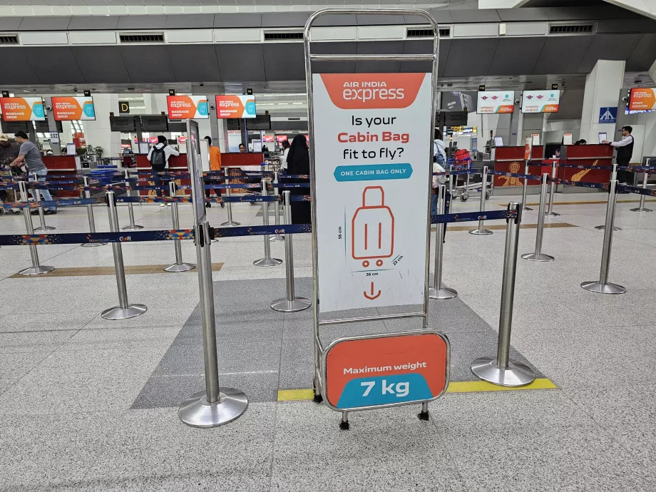 Πρότυπο χειραποσκευών, Air India Express