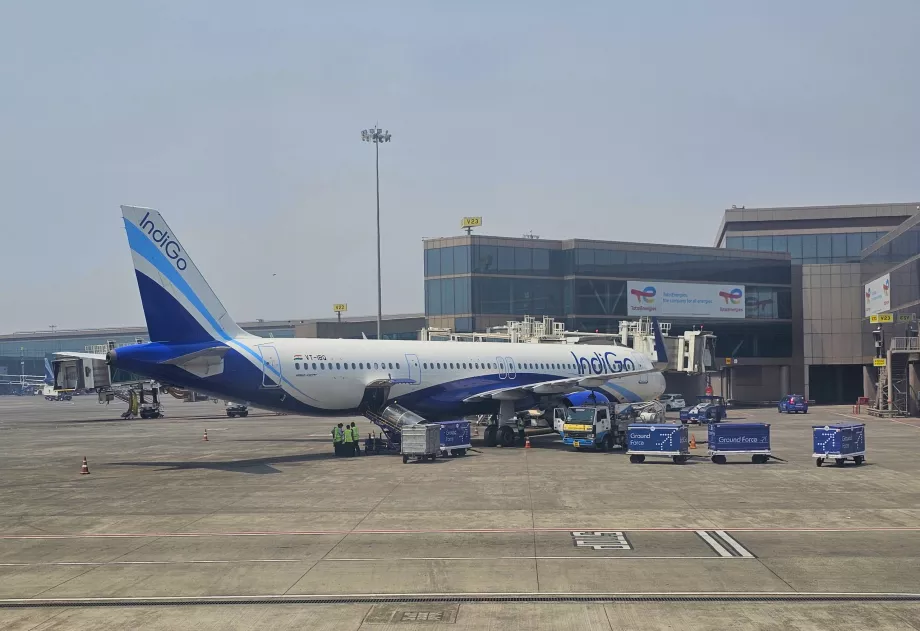 IndiGo, Airbus A320, Αεροδρόμιο Μουμπάι