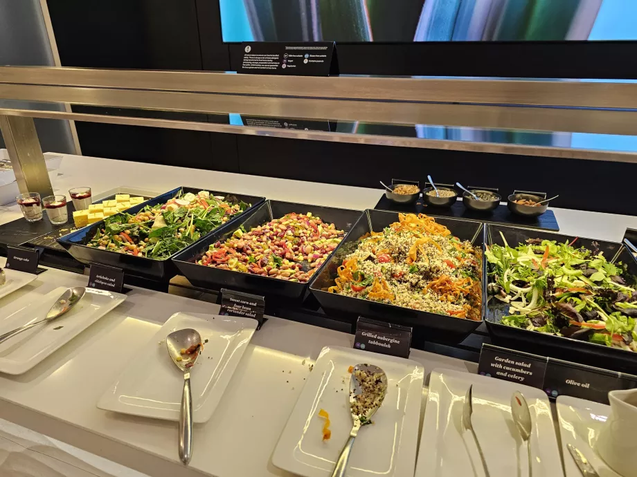 ANZ Lounge, μπαρ σαλάτας